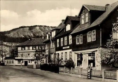 Ak Wutha in Thüringen, Ruhlaer Straße mit kleinem Hörselberg