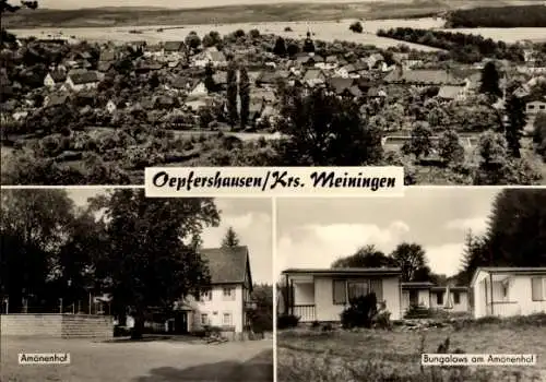 Ak Oepfershausen Wasungen im Thüringer Wald, Amönenhof, Panorama, Bungalows