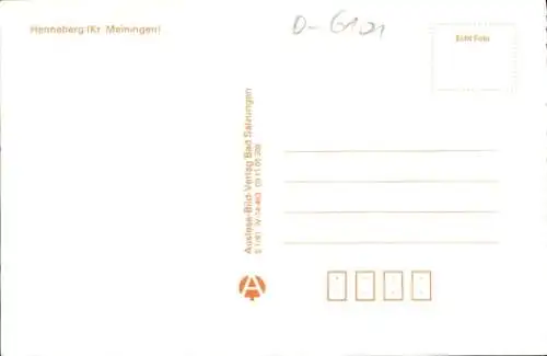 Ak Henneberg Meiningen in Thüringen, Ortsansicht mit Häusern