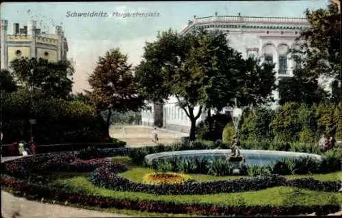 Ak Świdnica Schweidnitz Schlesien, Margaretenplatz