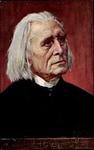 Künstler Ak Eichhorn, Komponist Franz Liszt, Liszt Ferencz, Portrait