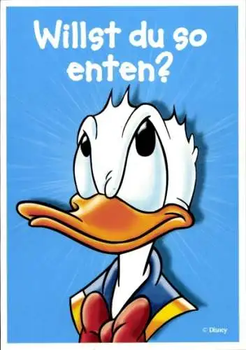 Künstler Ak Walt Disney, Lustiges Taschenbuch, Donald Duck, Willst du so enten?