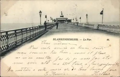 Ak Blankenberghe Blankenberge Westflandern, Le Pier