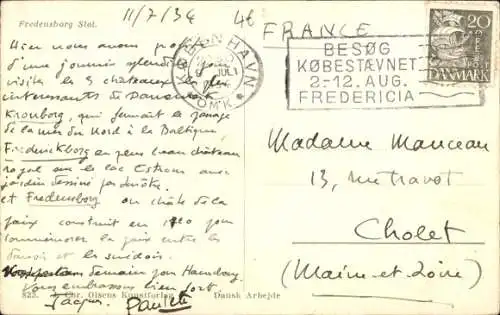 Ak Fredensborg Dänemark, Slot