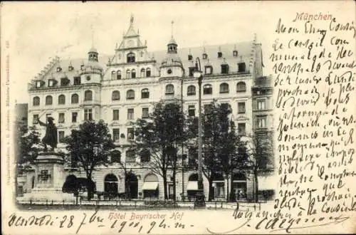 Ak München, Hotel Bayrischer Hof