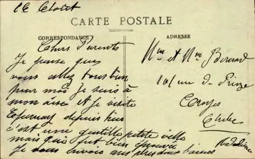 Ak Épernay Marne, Zerbombtes Haus, Rue de Sezanne