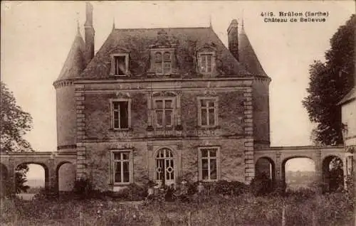 Ak Brûlon Sarthe, Chateau de Bellevue