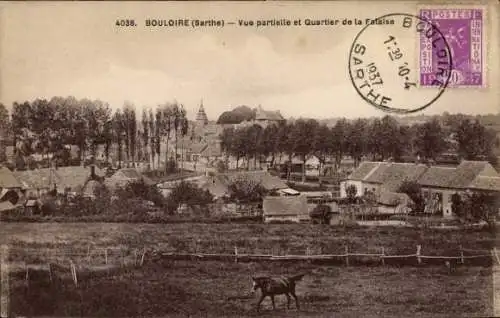 Ak Bouloire Sarthe, Vue partielle, Quartier de la Falaise