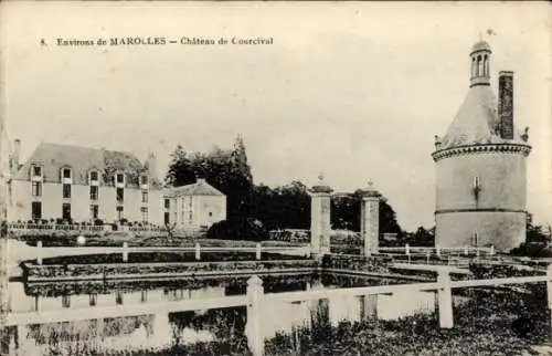 Ak Marolles Sarthe, Chateau de Courcival