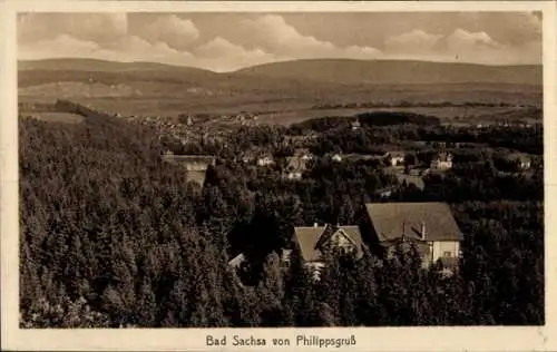 Ak Bad Sachsa im Harz, Blick vom Philippsgruß