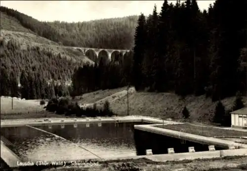 Ak Lauscha in Thüringen, Schwimmbad