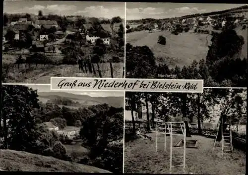 Ak Niederhof Wiehl im Oberbergischen Kreis, Immen, Niederhof, Spielplatz