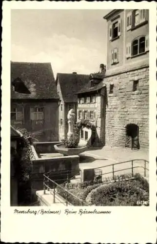 Ak Meersburg am Bodensee, Bärenbrunnen