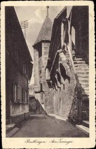 Ak Reutlingen in Württemberg, Zwinger, Treppe, Turm