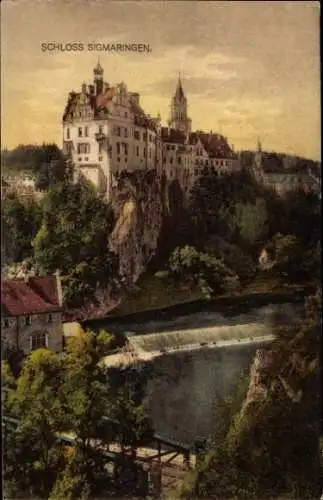 Ak Sigmaringen an der Donau, Schloss