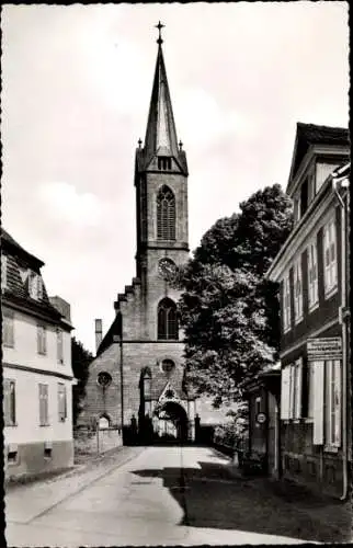 Ak Lahr im Schwarzwald Baden, Stiftskirche, Teilansicht