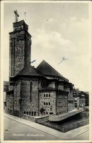 Ak Pforzheim im Schwarzwald, Christuskirche