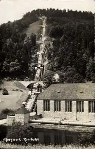 Foto Ak Forbach im Schwarzwald Baden, Murgwerk, Rohrbahn