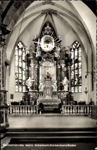 Ak Bickesheim Durmersheim in Baden, Wallfahrtskirche Unserer Lieben Frau, Maria Bickesheim