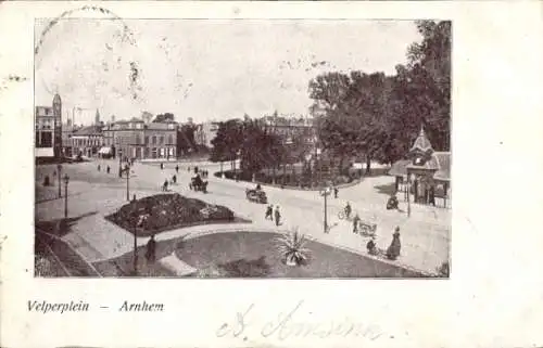 Ak Arnhem Gelderland Niederlande, Velperplein