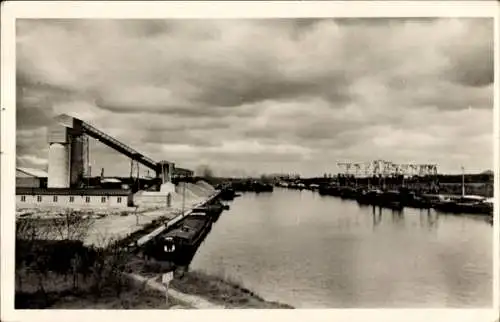 Ak Genk Flandern Limburg, Albertkanaal, Kolenhaven