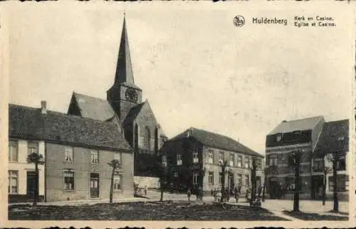 Ak Huldenberg Flämisch Brabant, Kirche, Kasino