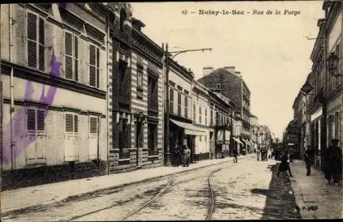 Ak Noisy-le-Sec Seine Saint Denis, Rue de la Forge