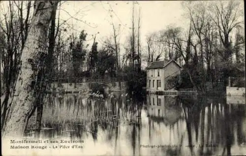 Ak Montfermeil Seine Saint Denis, Maison Rouge