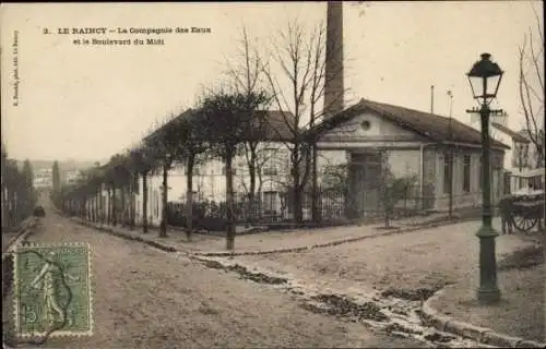 CPA Le Raincy Seine Saint Denis, Compagnie des Eaux et le Boulevard du Midi