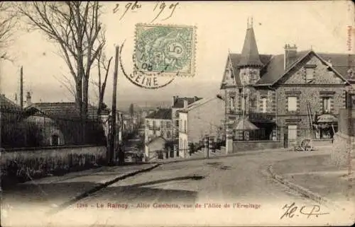 Ak Le Raincy Seine Saint Denis, Allée Gambetta