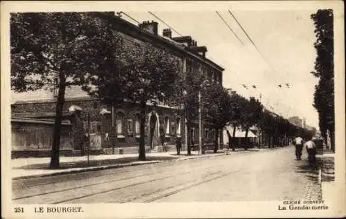 Ak Le Bourget Seine Saint Denis, Gendarmerie