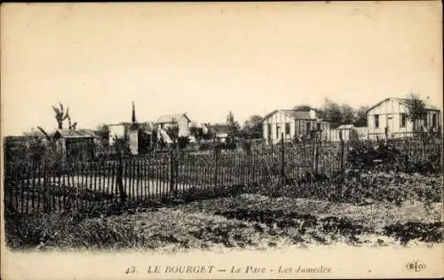 Ak Le Bourget Seine Saint Denis, Park, Les Jumelles