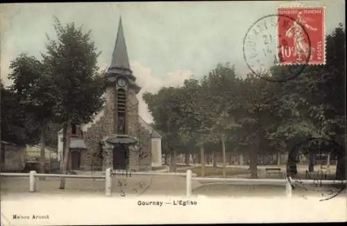 Ak Gournay sur Marne Seine Saint Denis, Kirche