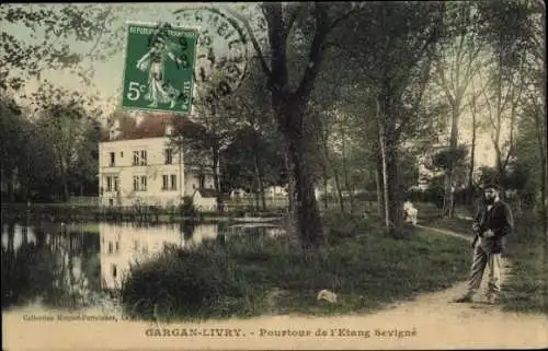 Ak Livry Gargan Seine Saint Denis, Etang Sevigné