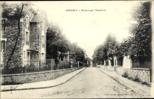 Ak Gagny Seine Saint Denis, Avenue Charles