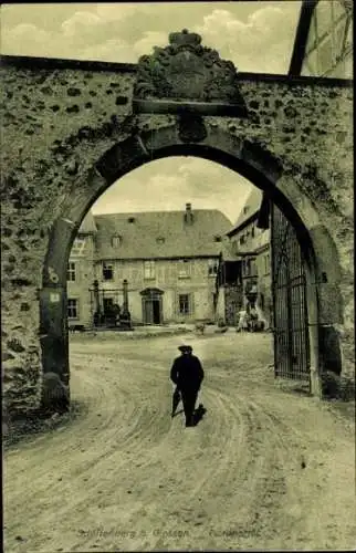 Ak Gießen an der Lahn, Kloster Schiffenberg, Torbogen