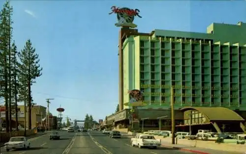 Ak Stateline Nevada USA, Das Wagenrad