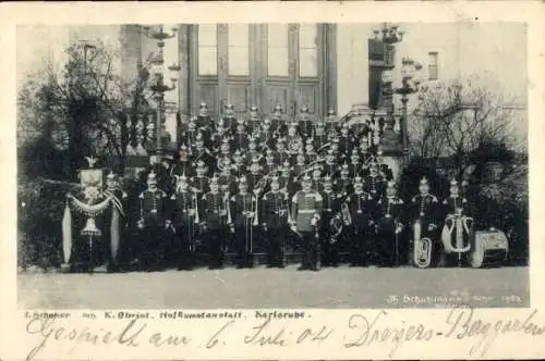 Ak Deutsche Soldaten in Uniformen, Regiment, Musikinstrumente