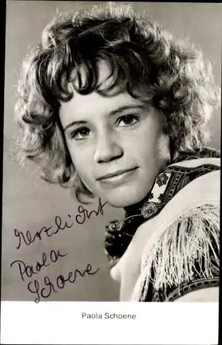 Ak Schauspielerin Paola Schoene, Portrait, Autogramm