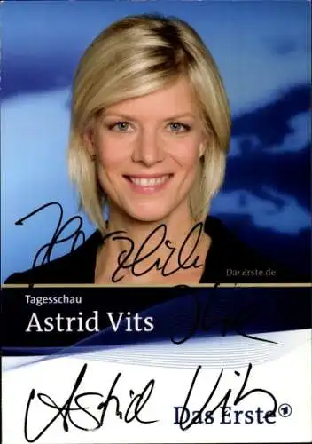 Ak Schauspielerin Astrid Vits, Portrait, Autogramm