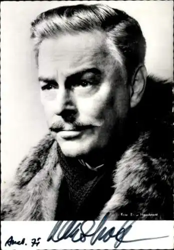 Ak Schauspieler Hans Holt, Portrait, Autogramm