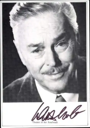 Ak Schauspieler Hans Holt, Portrait, Autogramm