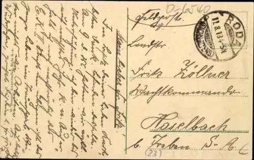 Ak Roda Stadtroda in Thüringen, Neue Schule