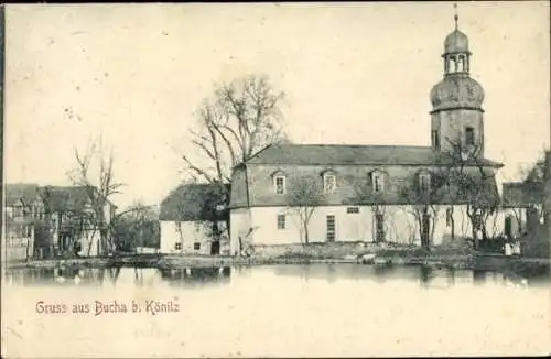 Ak Bucha Unterwellenborn in Thüringen, Kirche