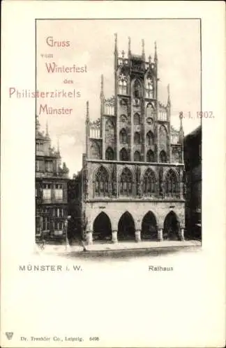 Ak Münster in Westfalen, Rathaus