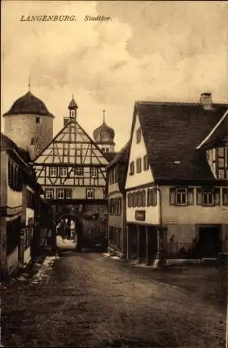 Ak Langenburg in Württemberg, Stadttor