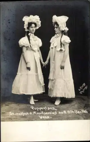 Foto Ak Unna in Westfalen, Strandfest des Musikvereins 1906, Puppentanz