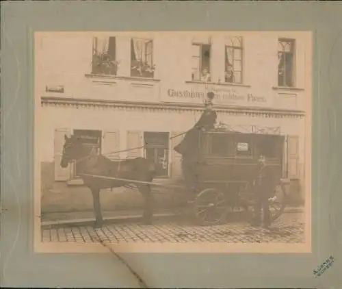 Foto Wurzen in Sachsen ?, Gasthaus zum goldnen Fass, Ratsgarküche, Postkutsche