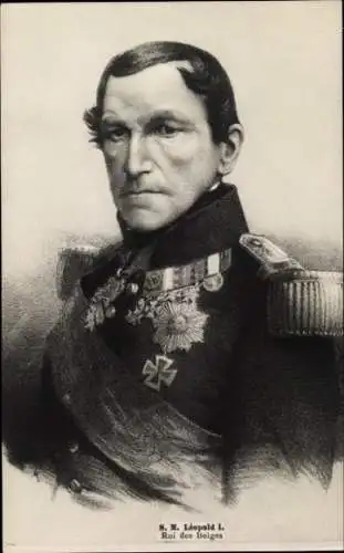 Künstler Ak Leopold I, König von Belgien