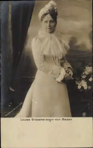 Ak Großherzogin Louise von Baden, Portrait